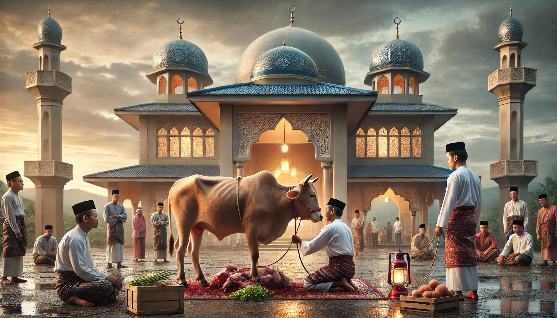 the cultural difference of animal sacrifice during Eid al-Adha in Malaysia.