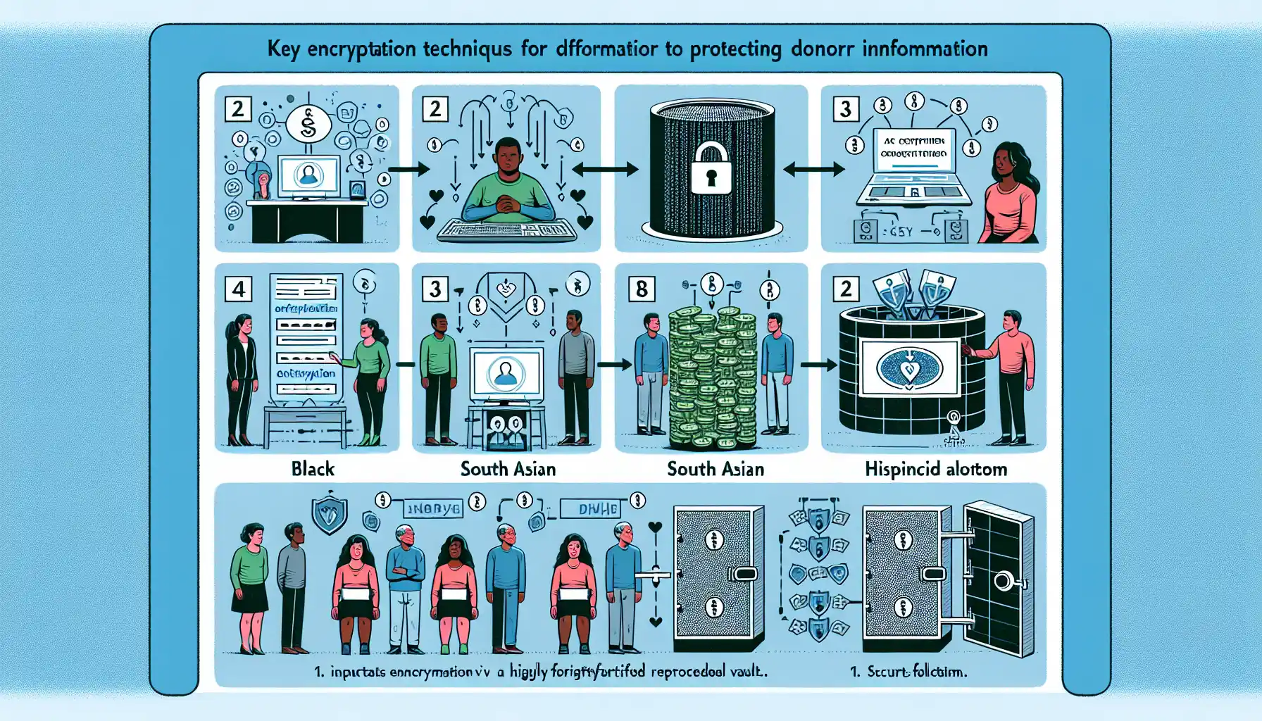 Key Encryption Techniques for Protecting Donor Information
